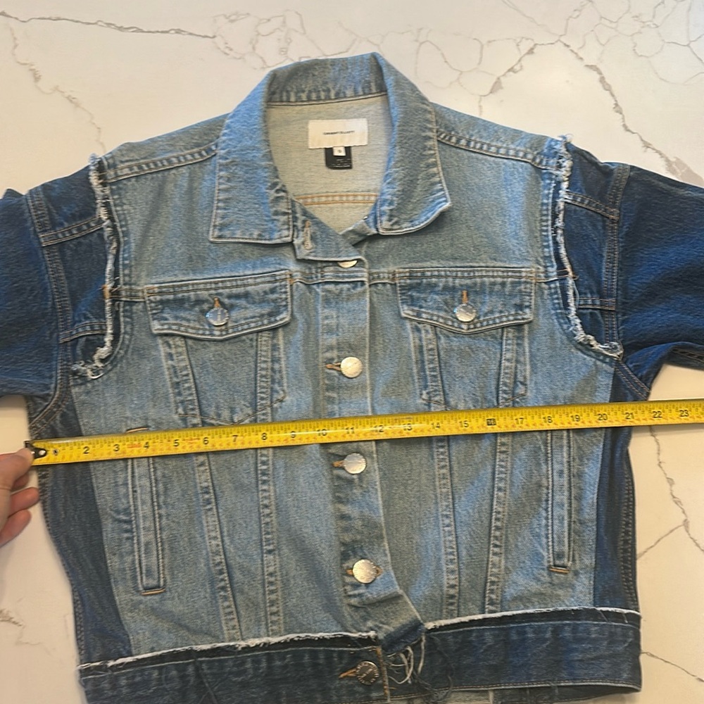Current/Elliot Two Tone Denim Jacket - image 6